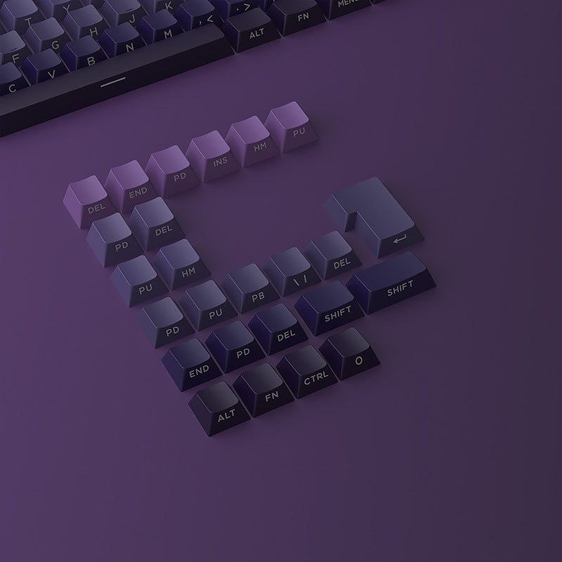 Purple Air Coming from the East side engraved keycaps