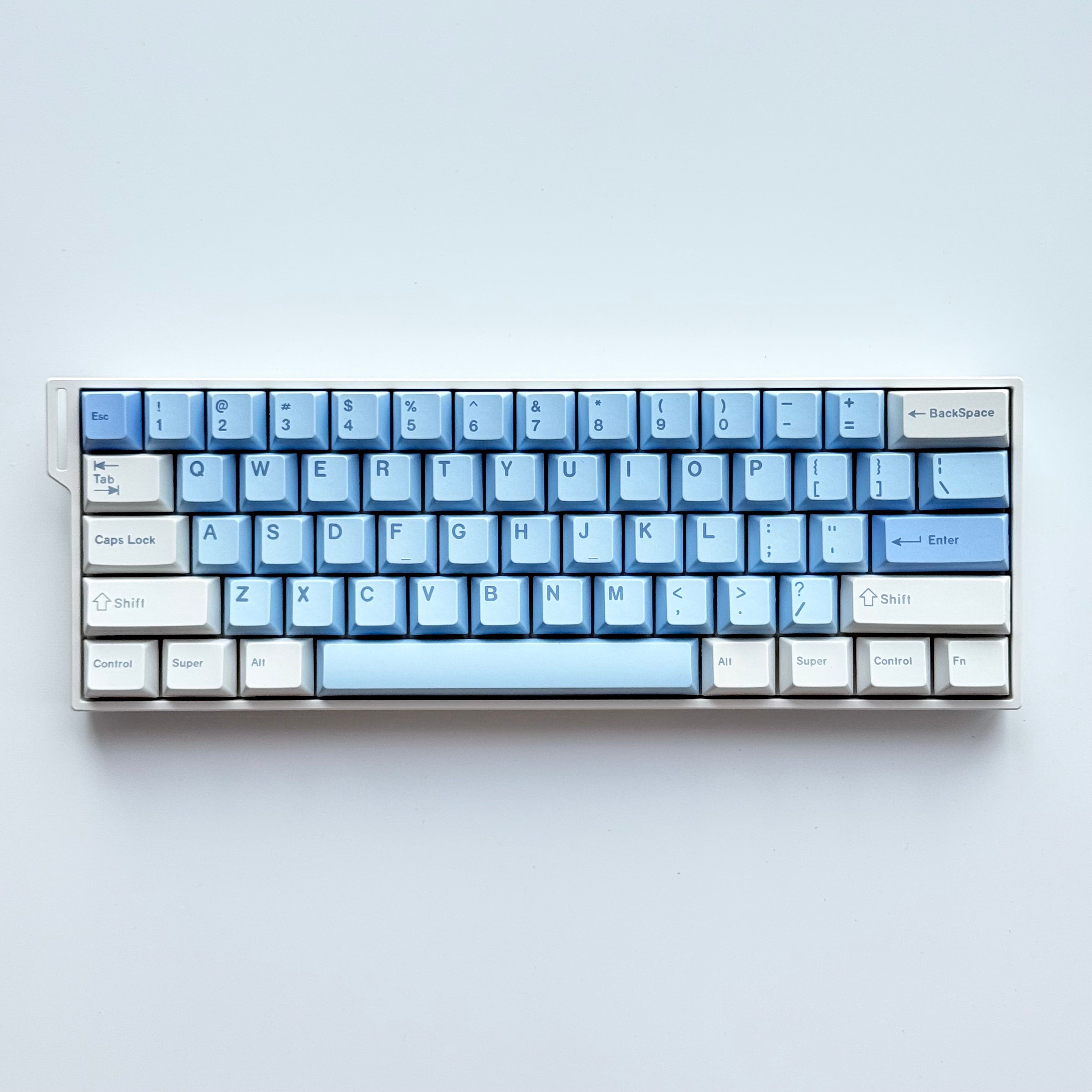 Blue beach keycaps