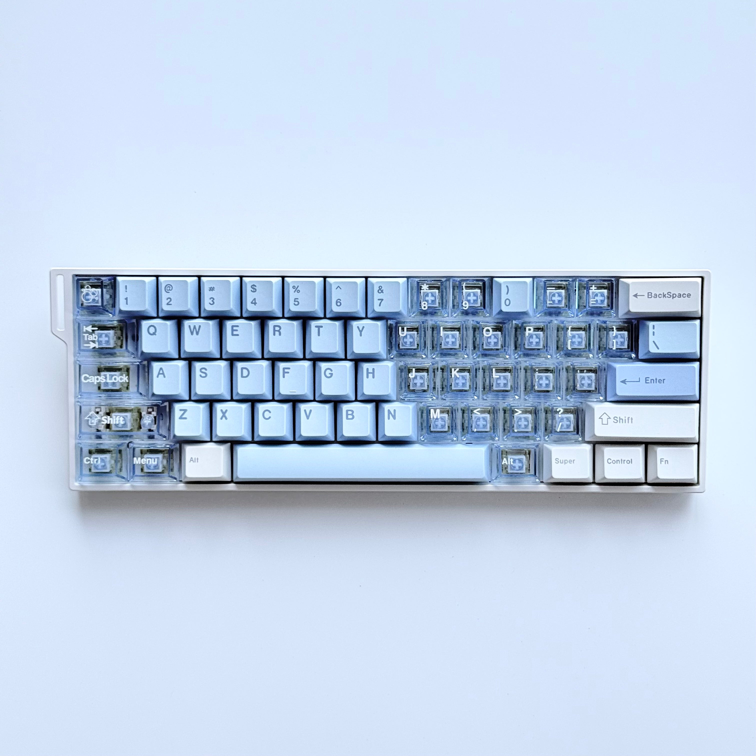 Two sets of color-matching keycap combinations