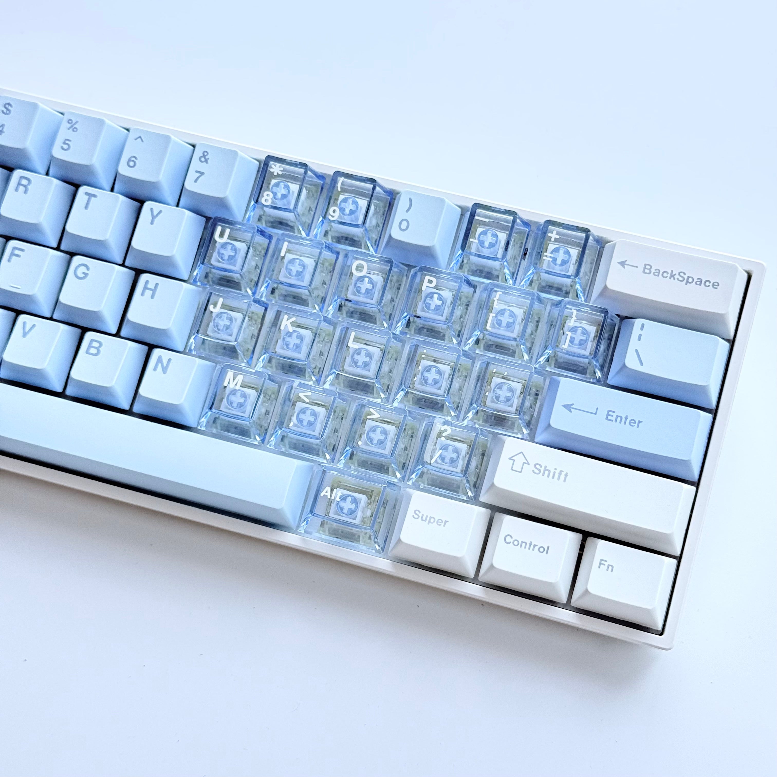 Two sets of color-matching keycap combinations