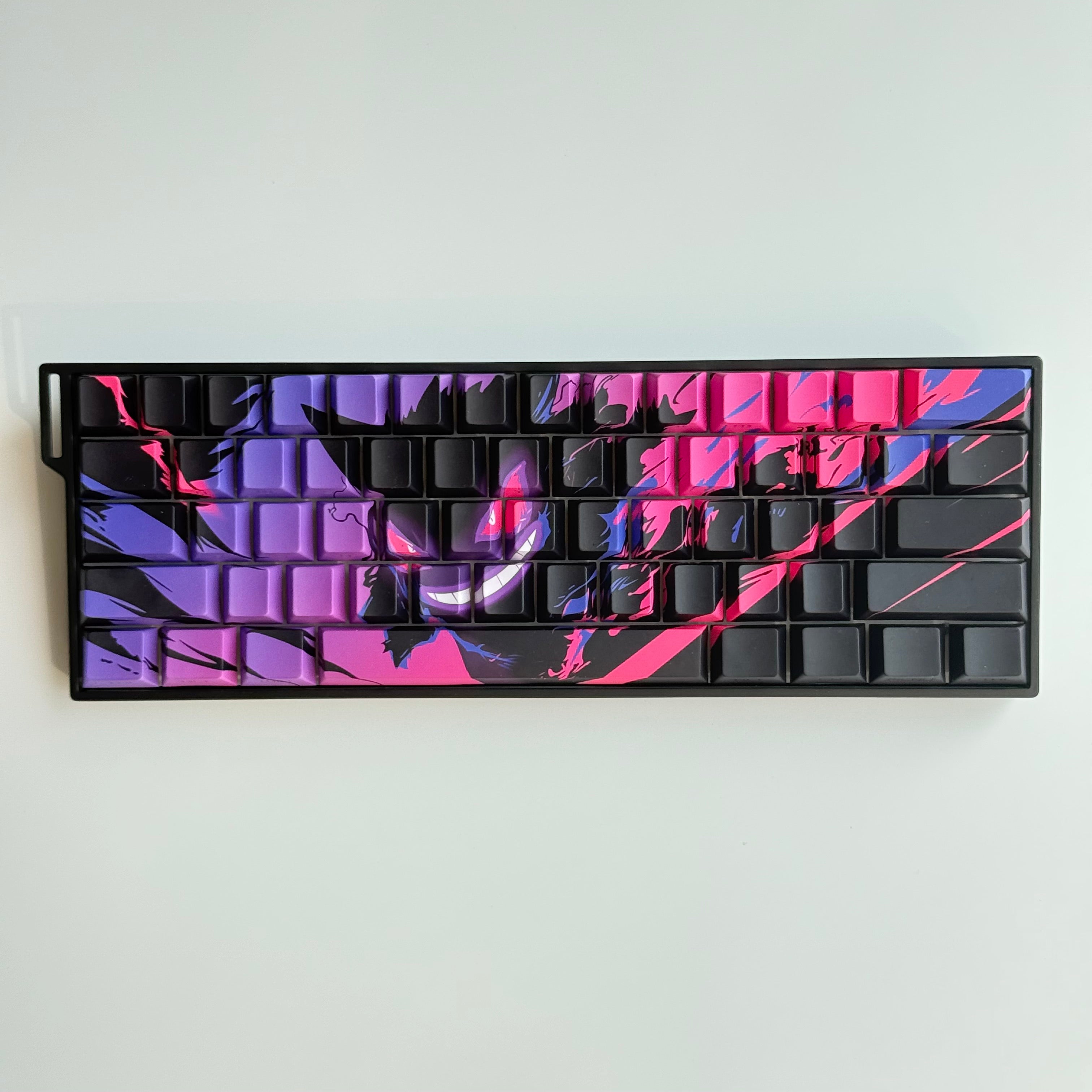 Gengar side engraved keycaps