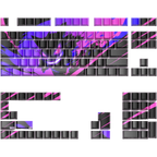 Gengar side engraved keycaps