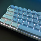 Blue beach keycaps